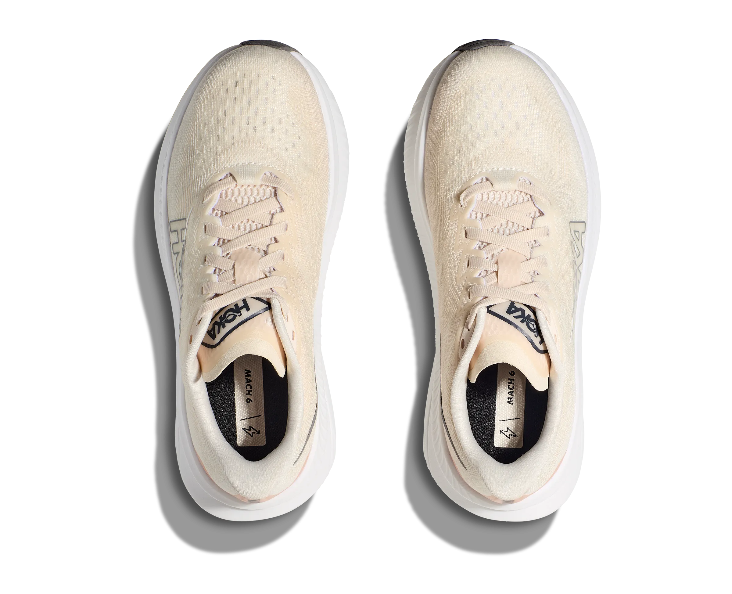 Hoka Mach 6 Eggnog Vanilla Wide Women's