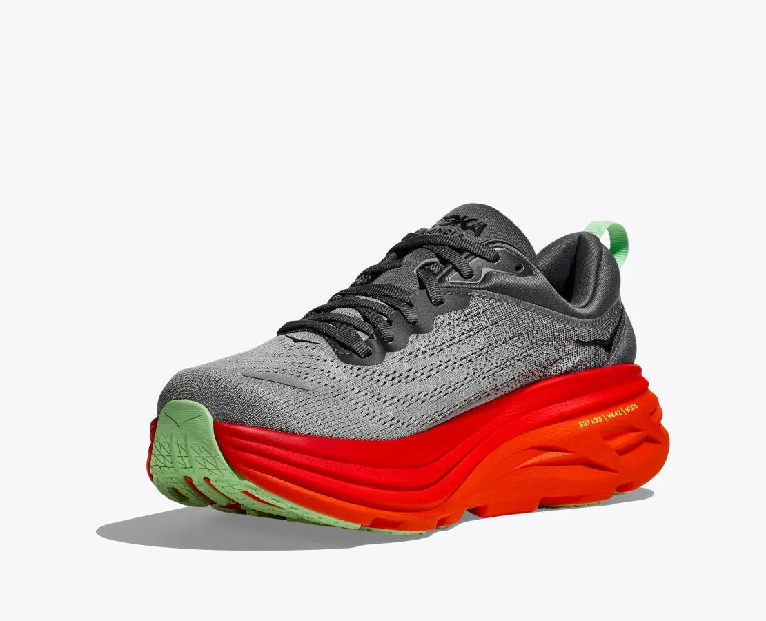 HOKA MENS BONDI 8 - CASTLEROCK / FLAME