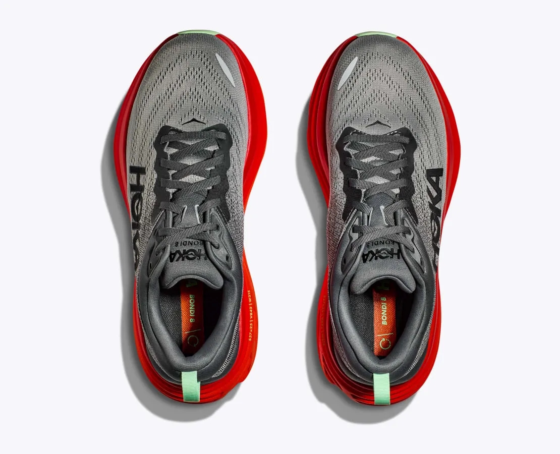 HOKA MENS BONDI 8 - CASTLEROCK / FLAME