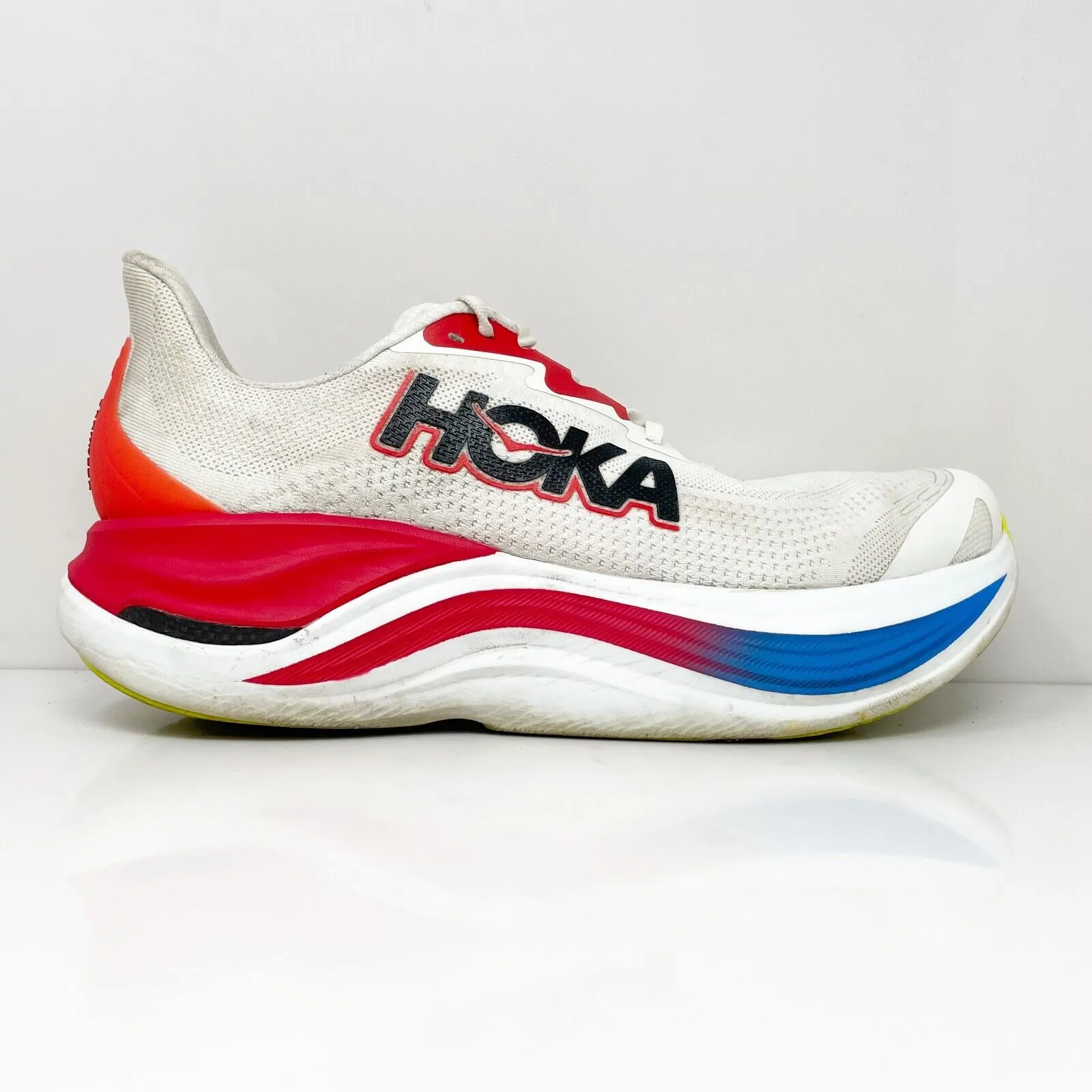 Hoka One One Mens Skyward X 1147911 BVR White Running Shoes Sneakers Size 10.5 D