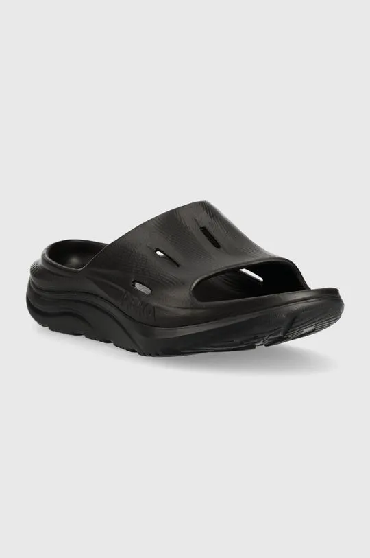 Hoka One One sliders ORA Recovery Slide 3 men's black color