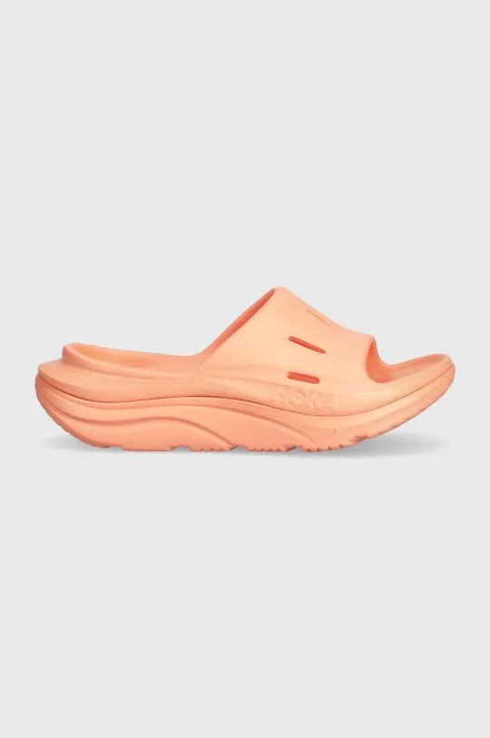 Hoka One One sliders ORA Recovery Slide 3 men's orange color