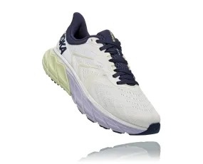 Hoka Womens Arahi 5 Support Running Shoe **Wide Width**- Blanc De Blanc/Outer Space