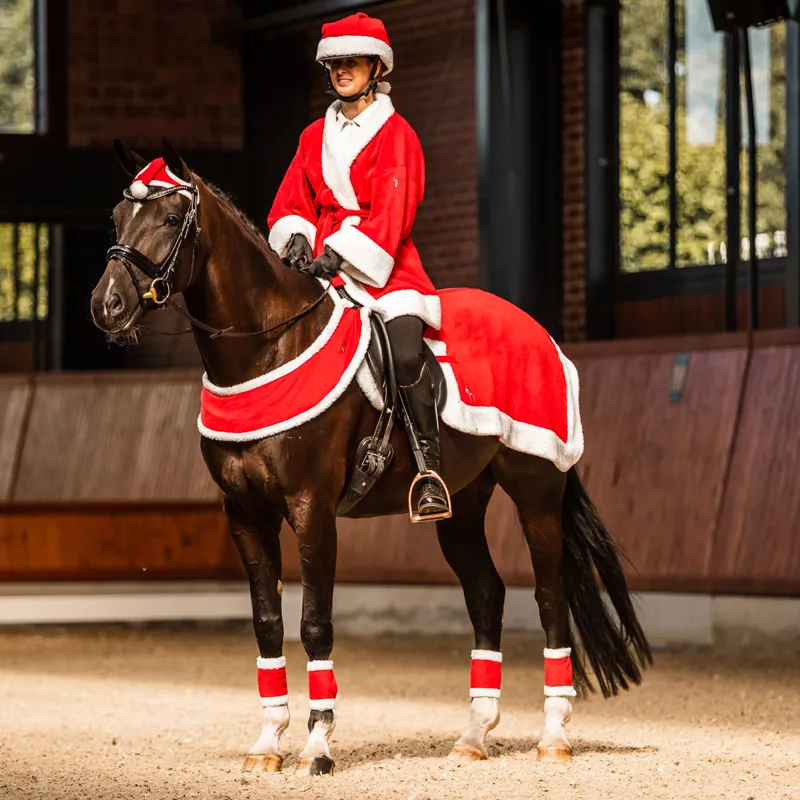 Horze Christmas Exercise Sheet - Red/White