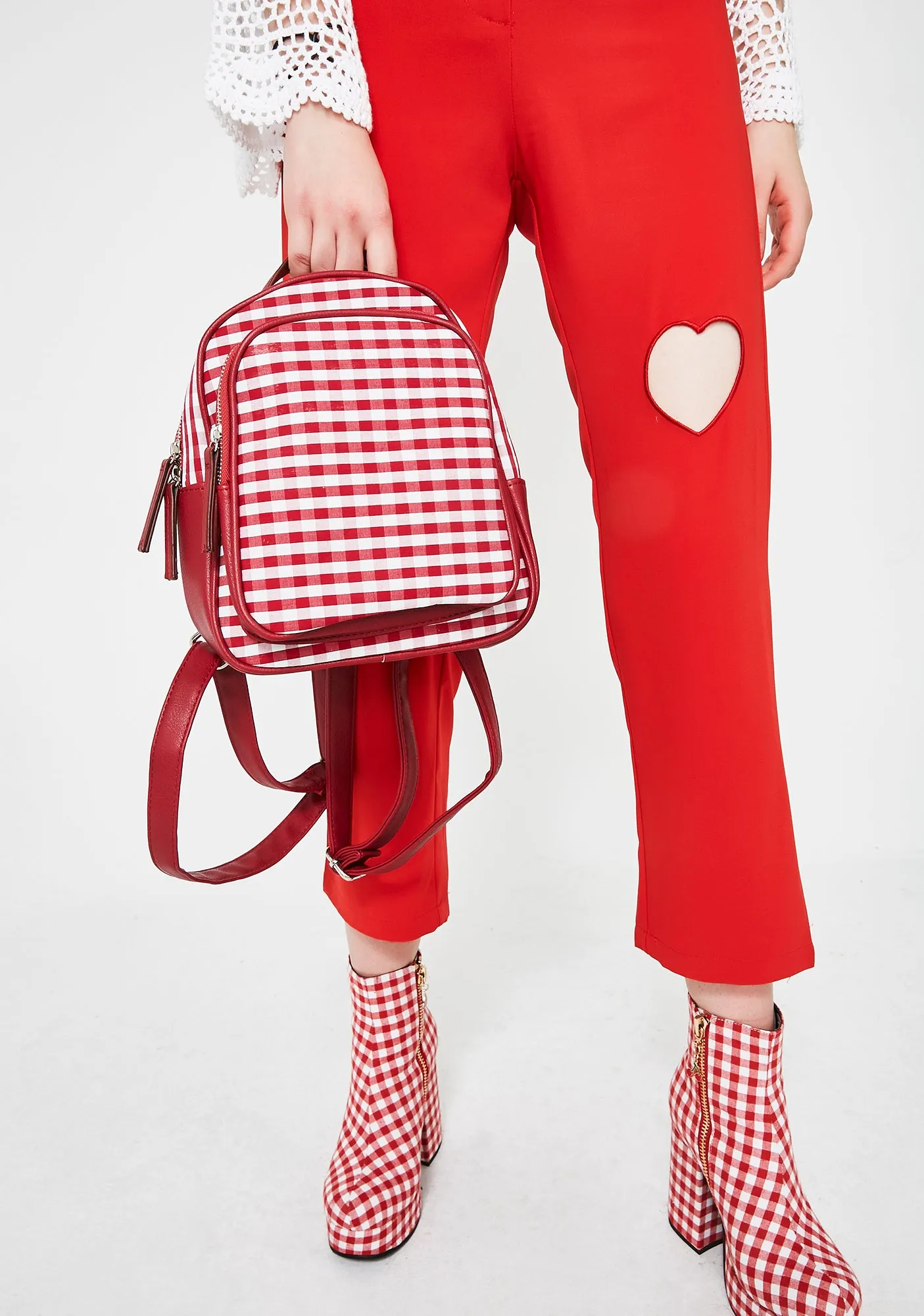 Hot Skippin' Along Gingham Backpack-