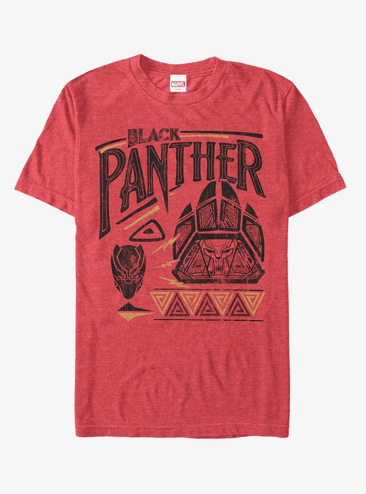 Hot Topic Marvel Black Panther Red Paw T-Shirt