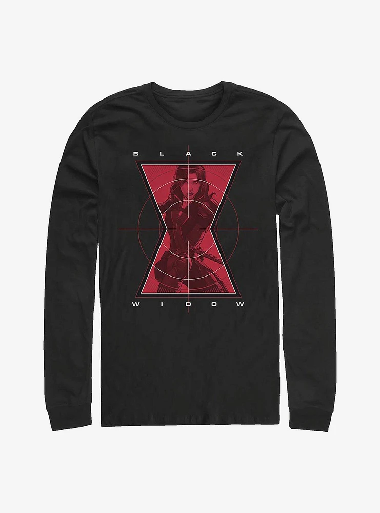 Hot Topic Marvel Black Widow Target Long-Sleeve T-Shirt