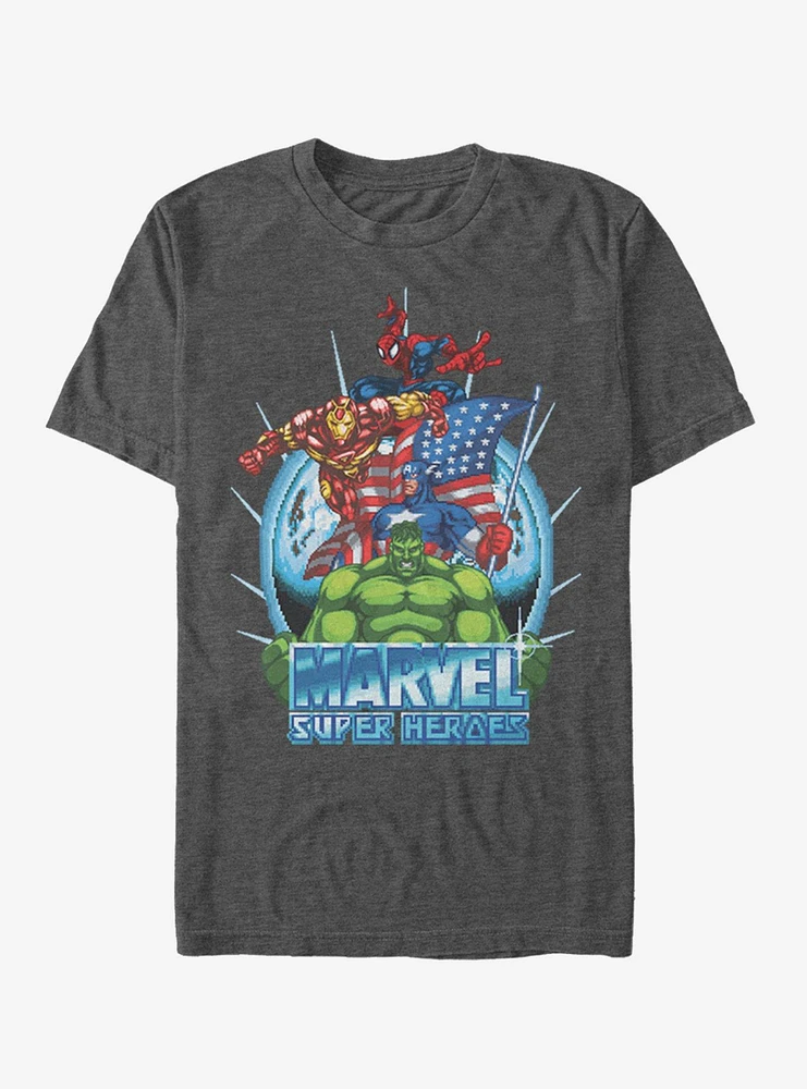 Hot Topic Marvel Super Heroes Game T-Shirt