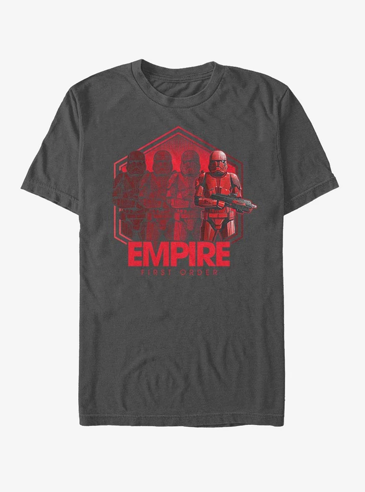 Hot Topic Star Wars Episode IX Rise of Skywalker Red Trooper Troop Four T-Shirt