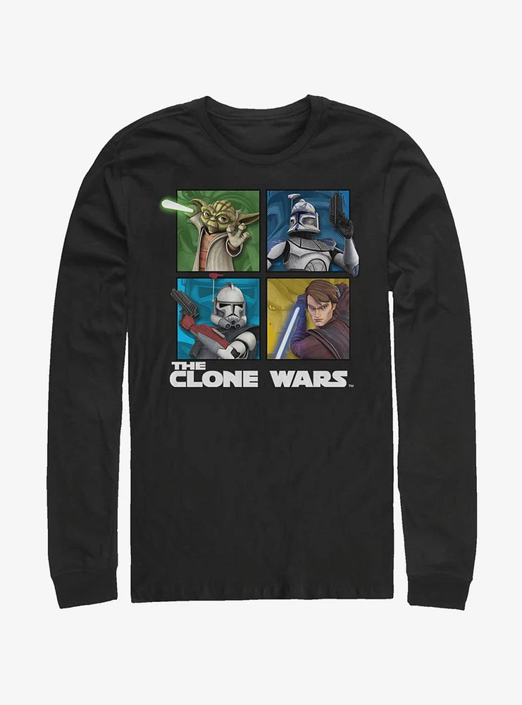 Hot Topic Star Wars The Clone Panel Four Long-Sleeve T-Shirt