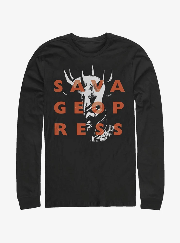 Hot Topic Star Wars The Clone Savage Overlay Long-Sleeve T-Shirt