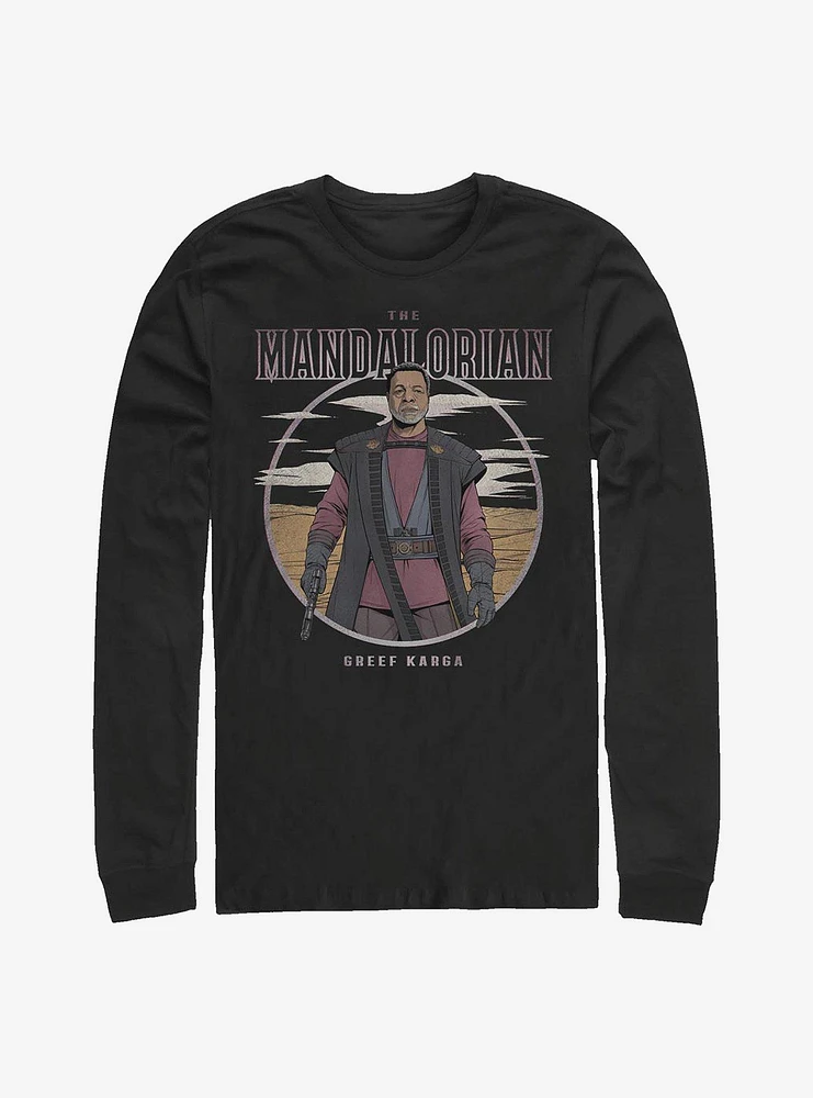 Hot Topic Star Wars The Mandalorian Greef Karga Portrait Long-Sleeve T-Shirt