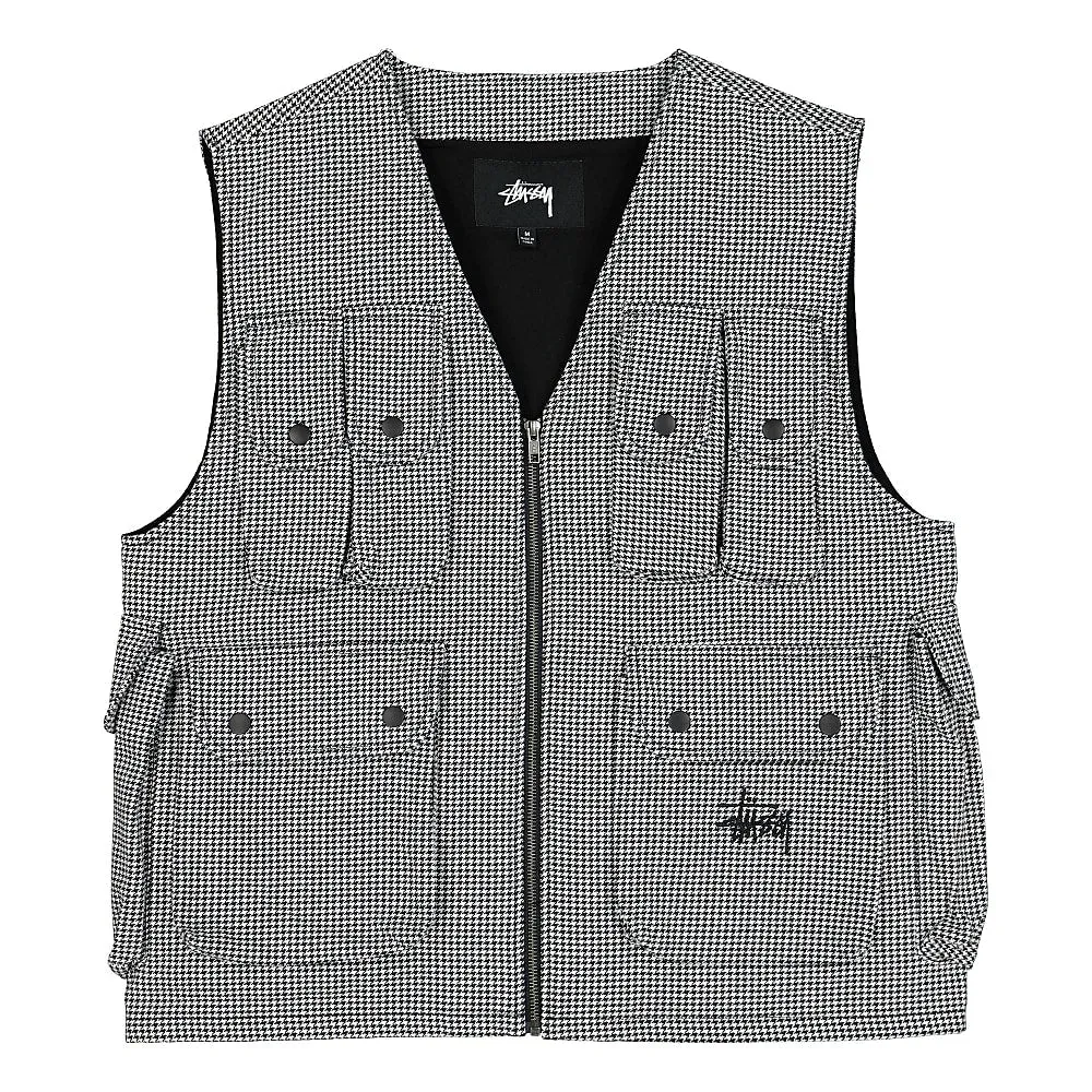 Houndstooth Work Vest
