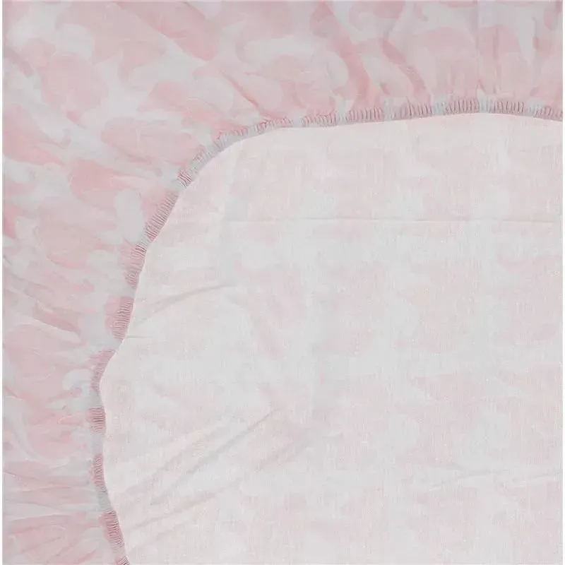 Hudson Baby - Unisex Baby Cotton Fitted Crib Sheet, Elephant