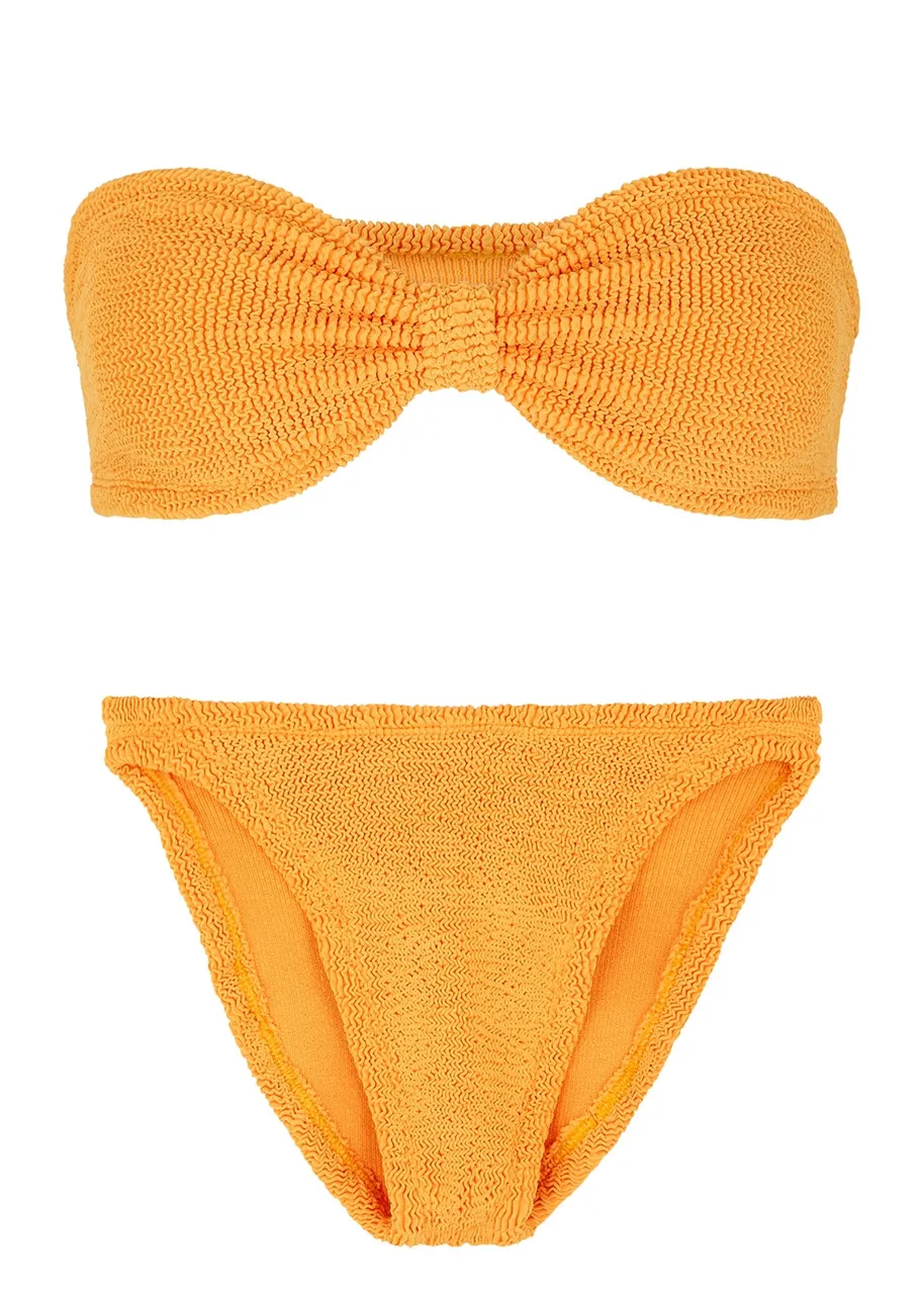 HUNZA G Jean seersucker bikini -                         -                     -                
