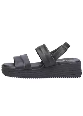 Hush Puppies Ladies Black Rachel Platform Sandals | Grattan