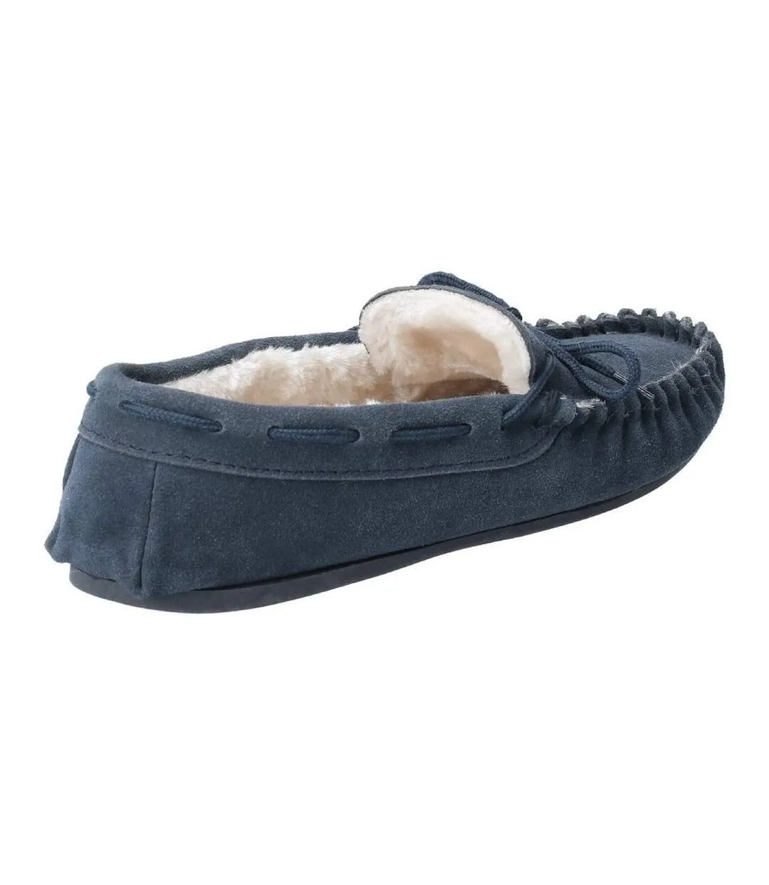 Hush Puppies Womens/Ladies Allie Slip On Leather Slipper (Navy) - UTFS6640