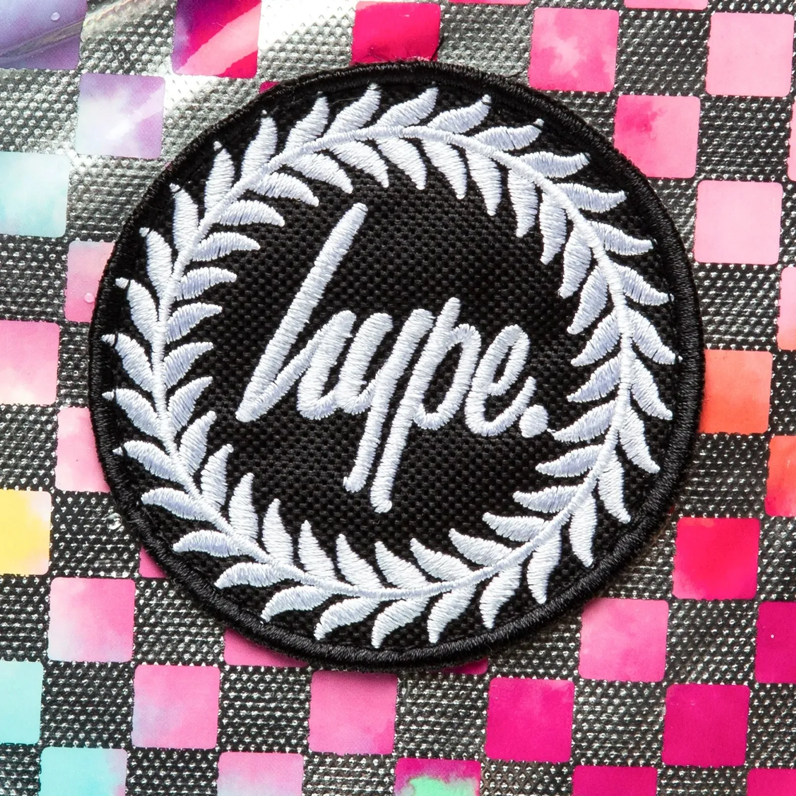 Hype 18L Backpack - Rainbow Check Crest