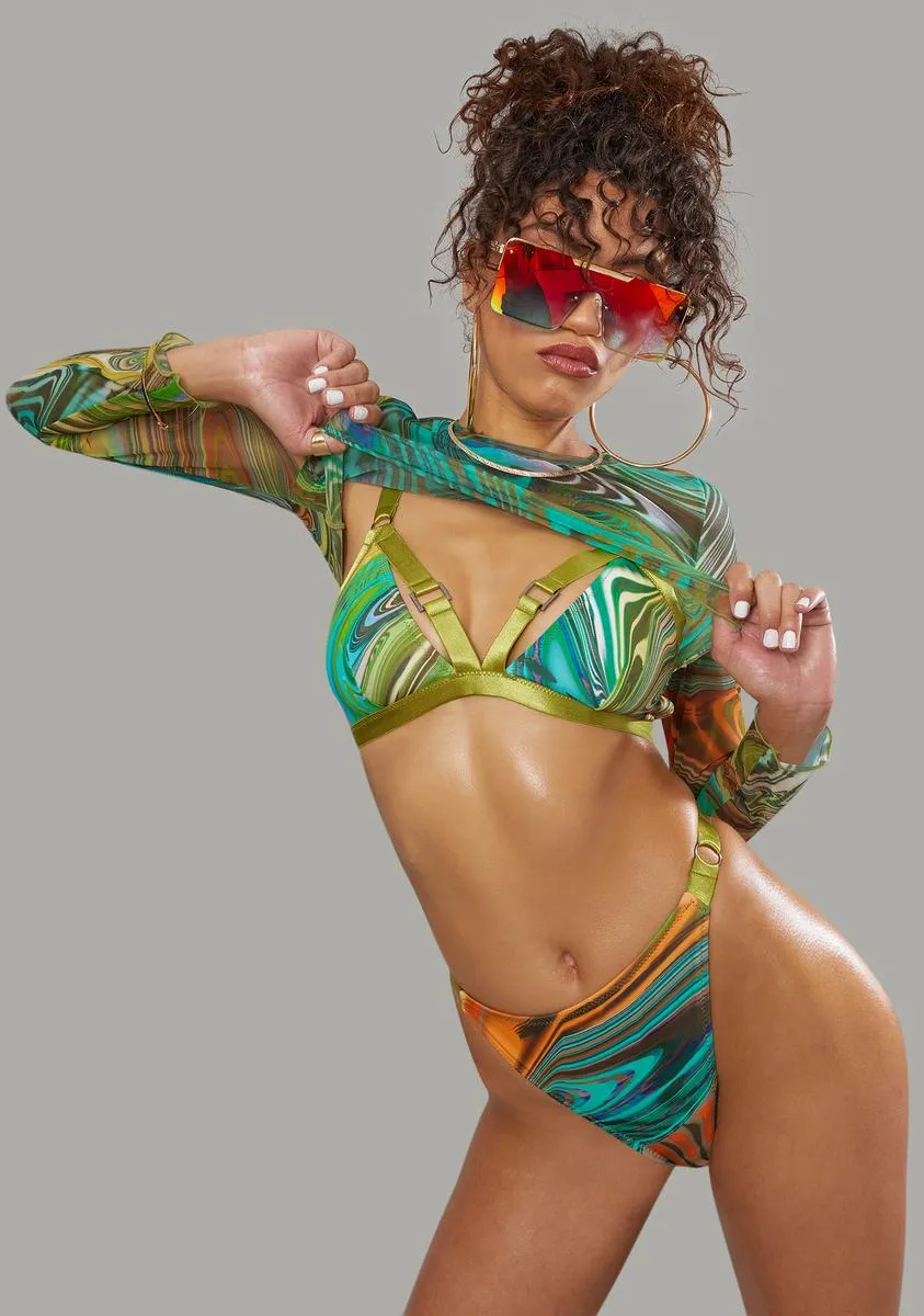 Hypnotic Habits 3-Piece Bikini Set-