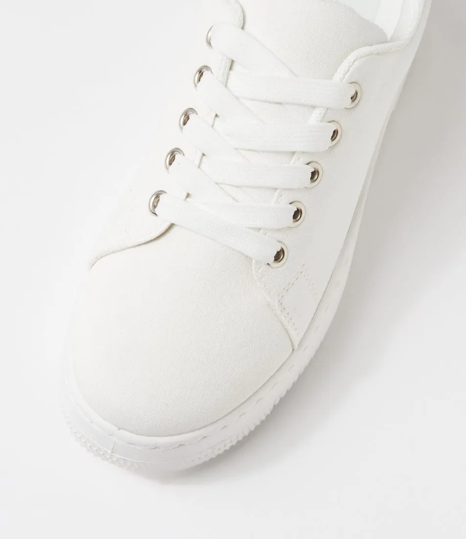 I LOVE BILLY Alkino White Canvas Sneakers