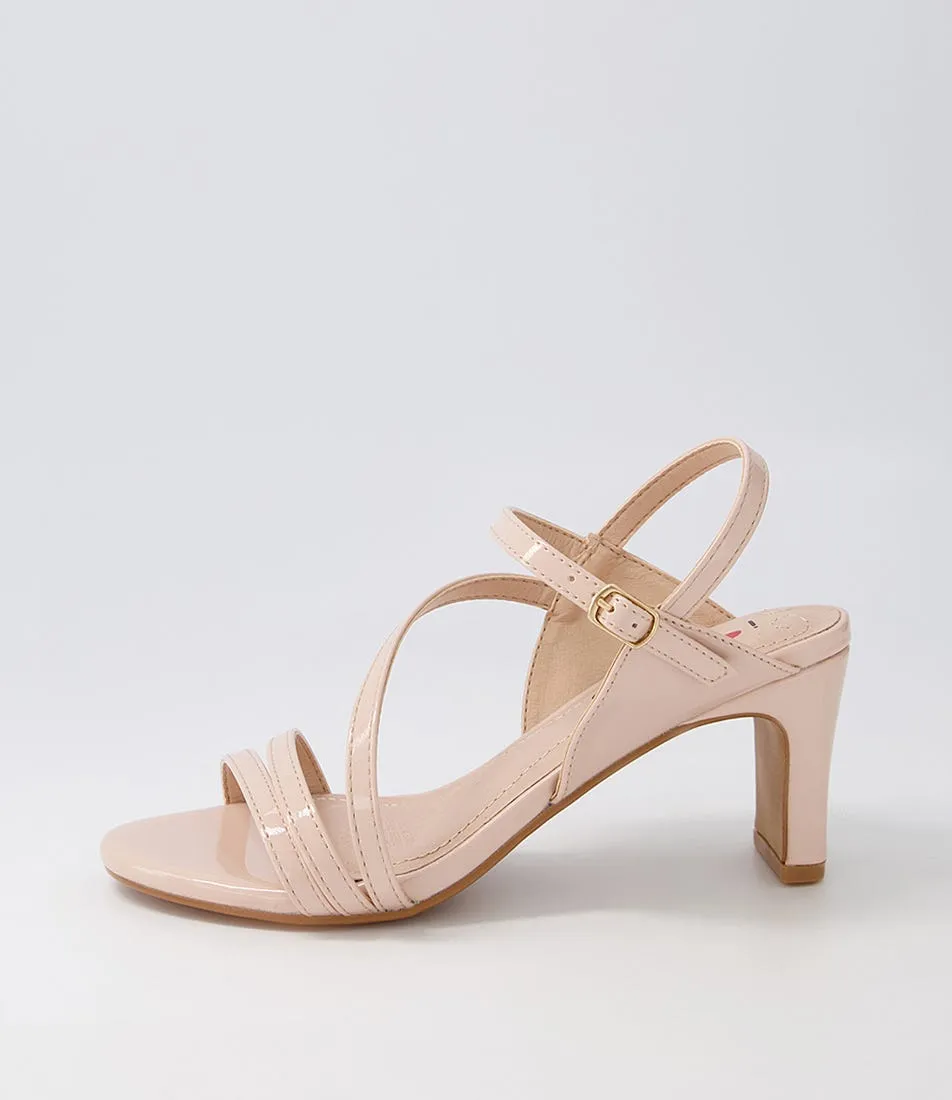 I LOVE BILLY Naniya Nude Patent Pu Sandals