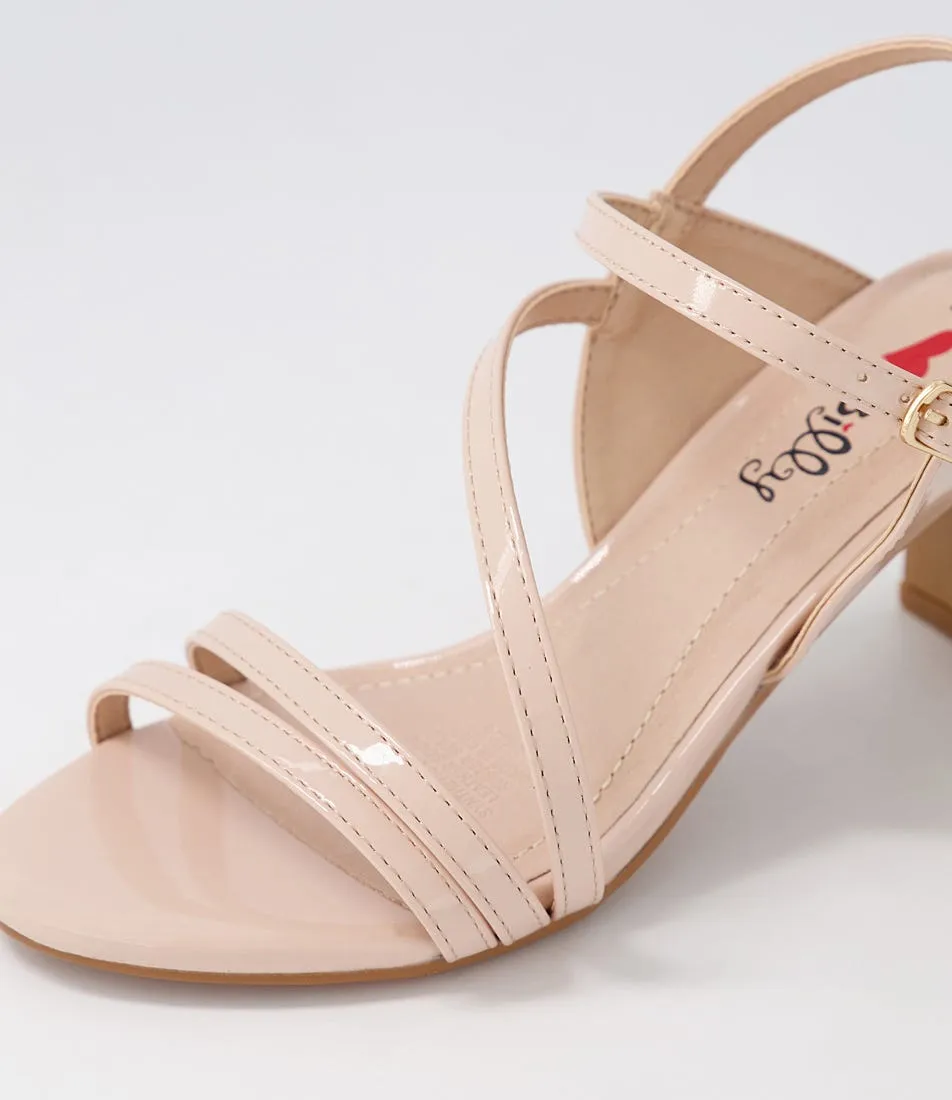 I LOVE BILLY Naniya Nude Patent Pu Sandals