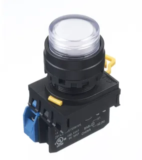 Idec YW Series Illuminated Push Button Complete Unit, Panel Mount, 22mm Cutout, SPST, IP65