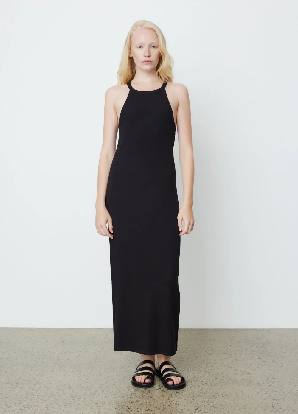 Incu Collection -  Louise Slinky Rib Tank Dress - Dress