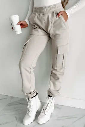 Inherently Cool Cargo Pocket Joggers (Taupe)