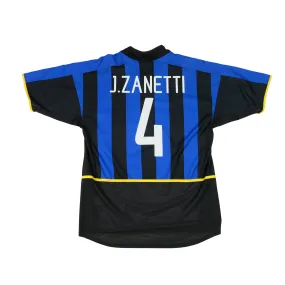 Inter Milan Italy Zanetti Nike Original 2002/2003 Home Football Shirt Large