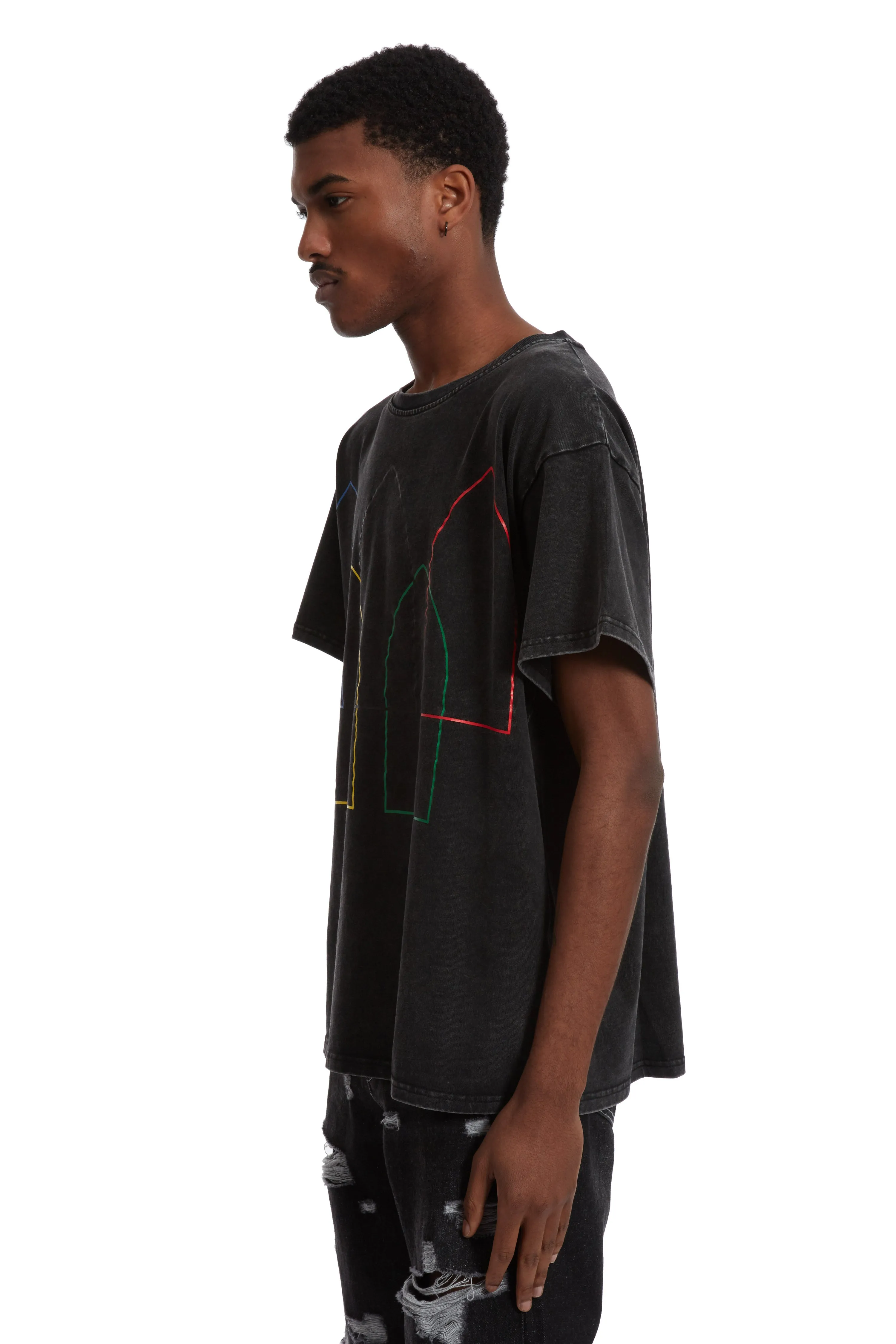 INTERWOVEN WINDOWS SHORT SLEEVE