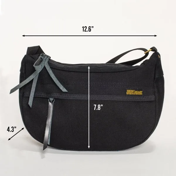 Iron Heart Heavy Denim Small Shoulder Bag - Brown
