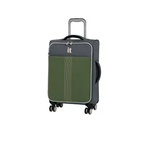 it luggage 21.5 Filament 8 Wheel Lightweight Expandable Carry-on, Steel Gray/Loden Green