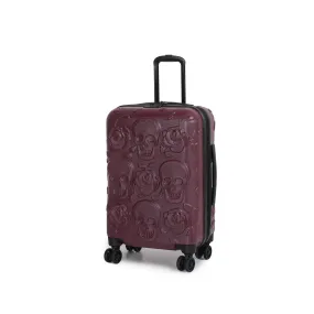 IT Luggage Duraliton - Skulls + Roses 22 Carry-On 8 Wheel Glider Expandable Trolley Case  