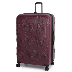 IT Luggage Duraliton - Skulls + Roses 32 8 Wheel Glider Expandable Trolley Case  