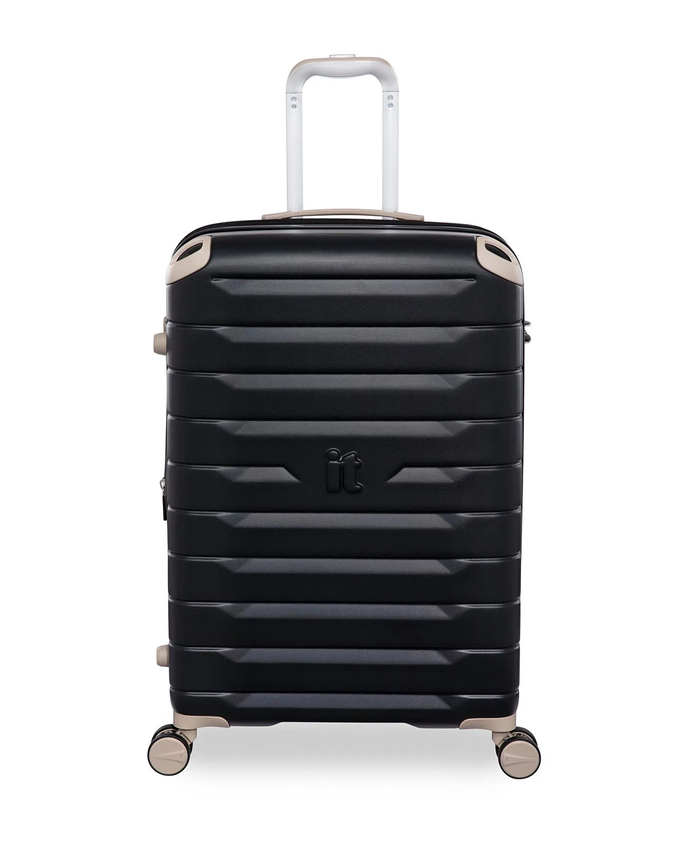 IT Luggage Skyscraper Black 3pc Suitcase Set with TSA Lock