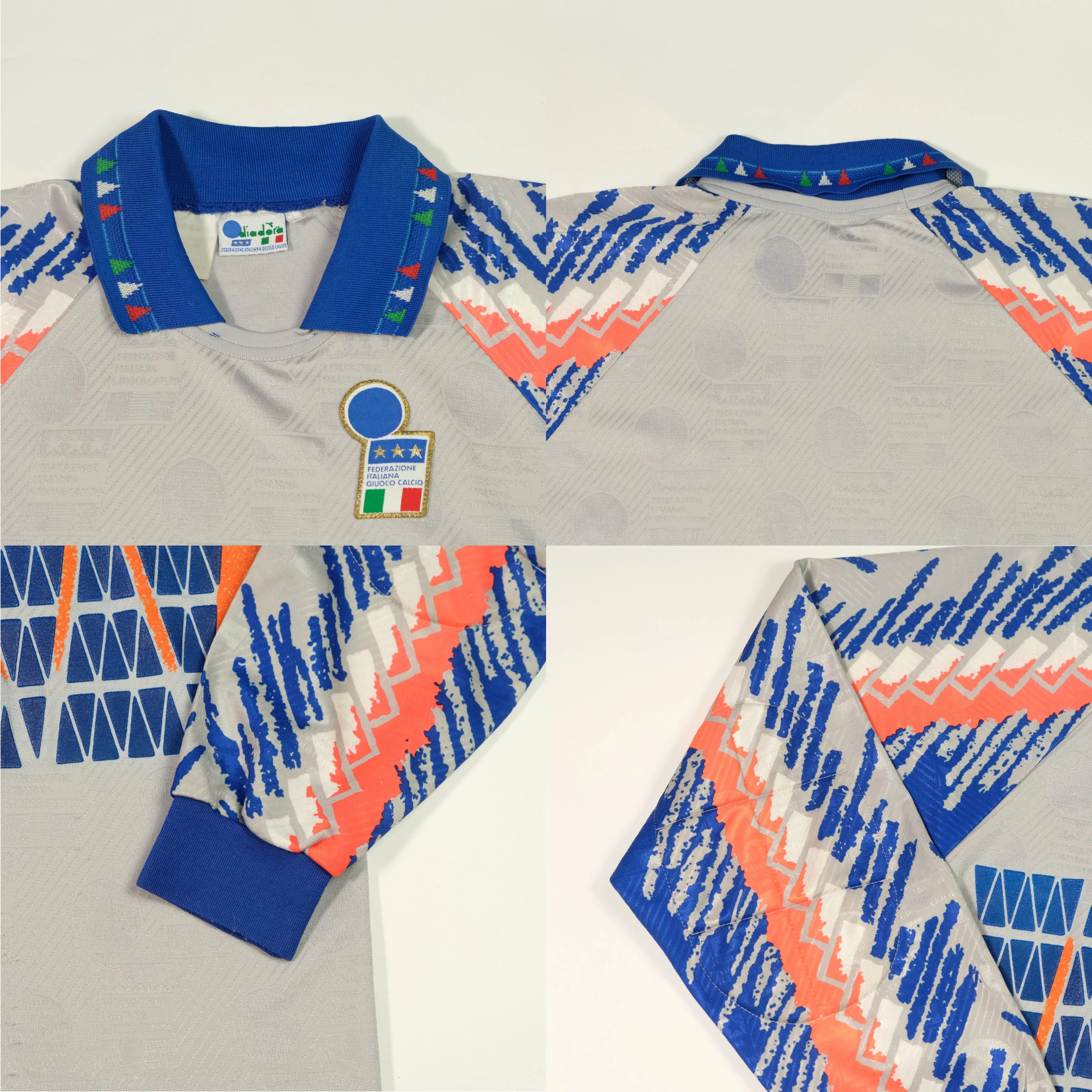 Italy 1993/1994 Diadora Original Goalkeeper Football Shirt Large