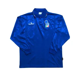 Italy 1994 Diadora Original Home Football Shirt Large