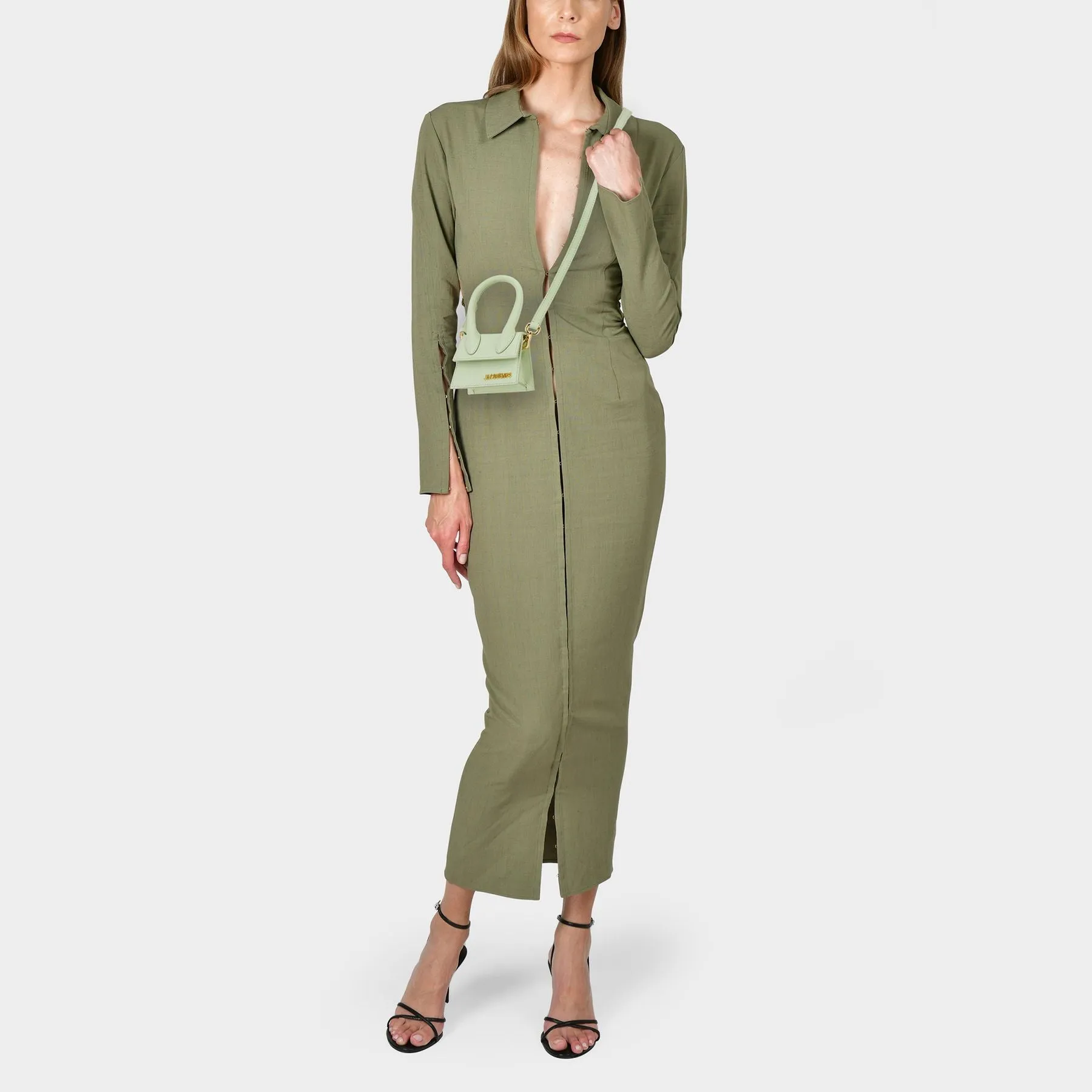 Jacquemus  Le Chiquito bag in Green Leather
