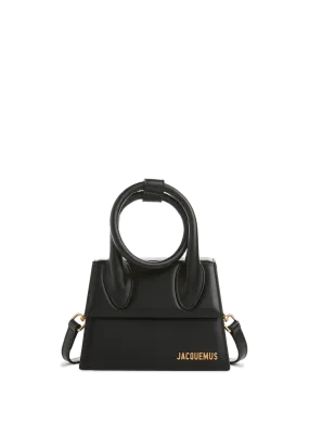 JACQUEMUS  Le Chiquito Noeud leather bag - Black