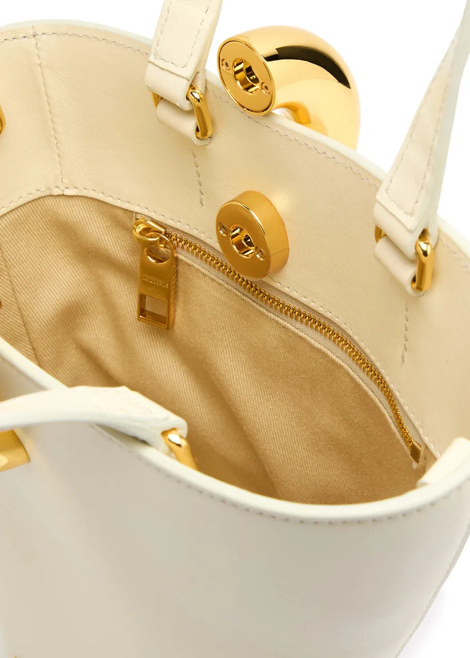 JACQUEMUS Le Petit Bambola leather bucket bag  -                         -                     -                