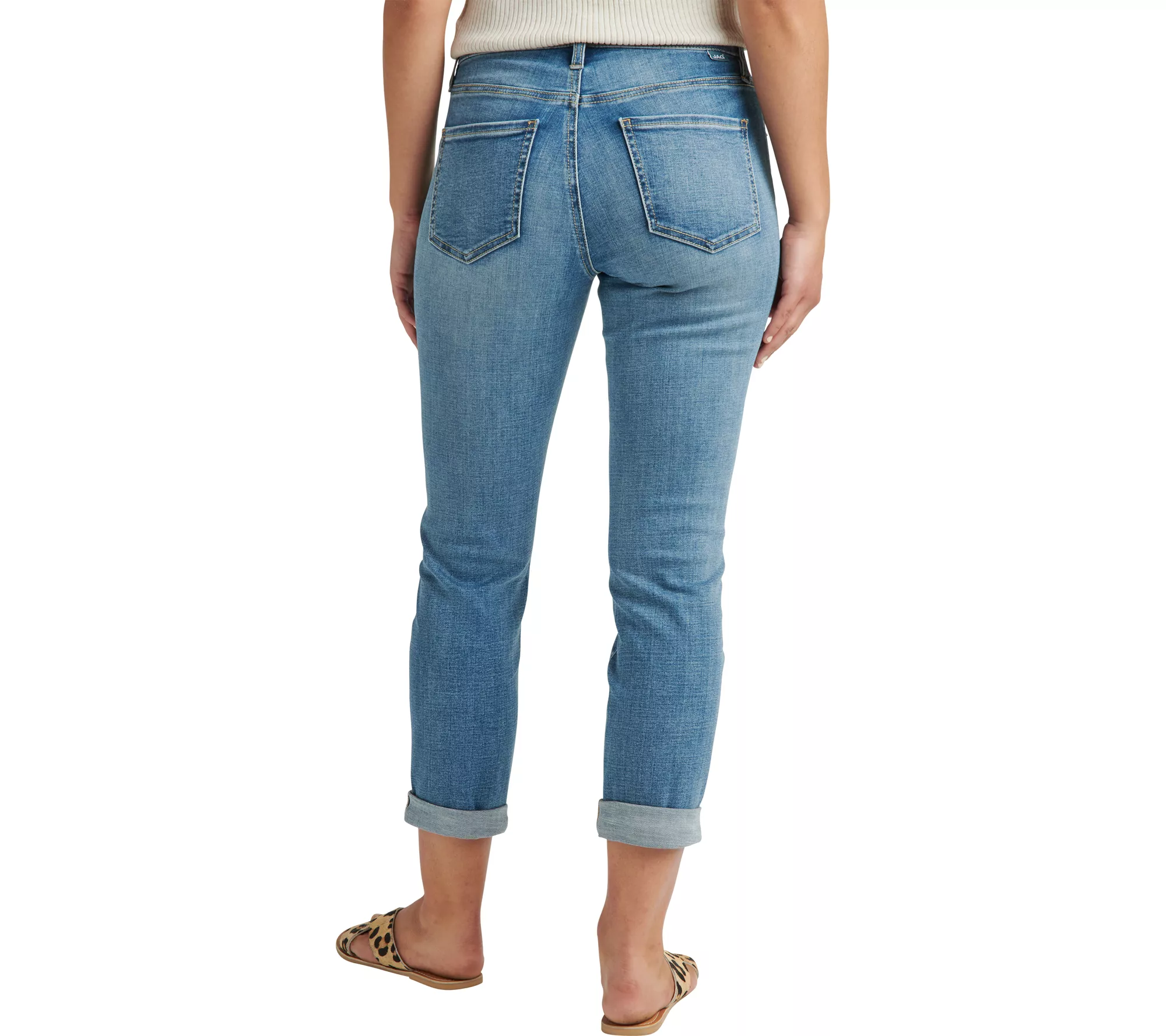 JAG Carter Mid Rise Girlfriend Jeans-Mid Vintage