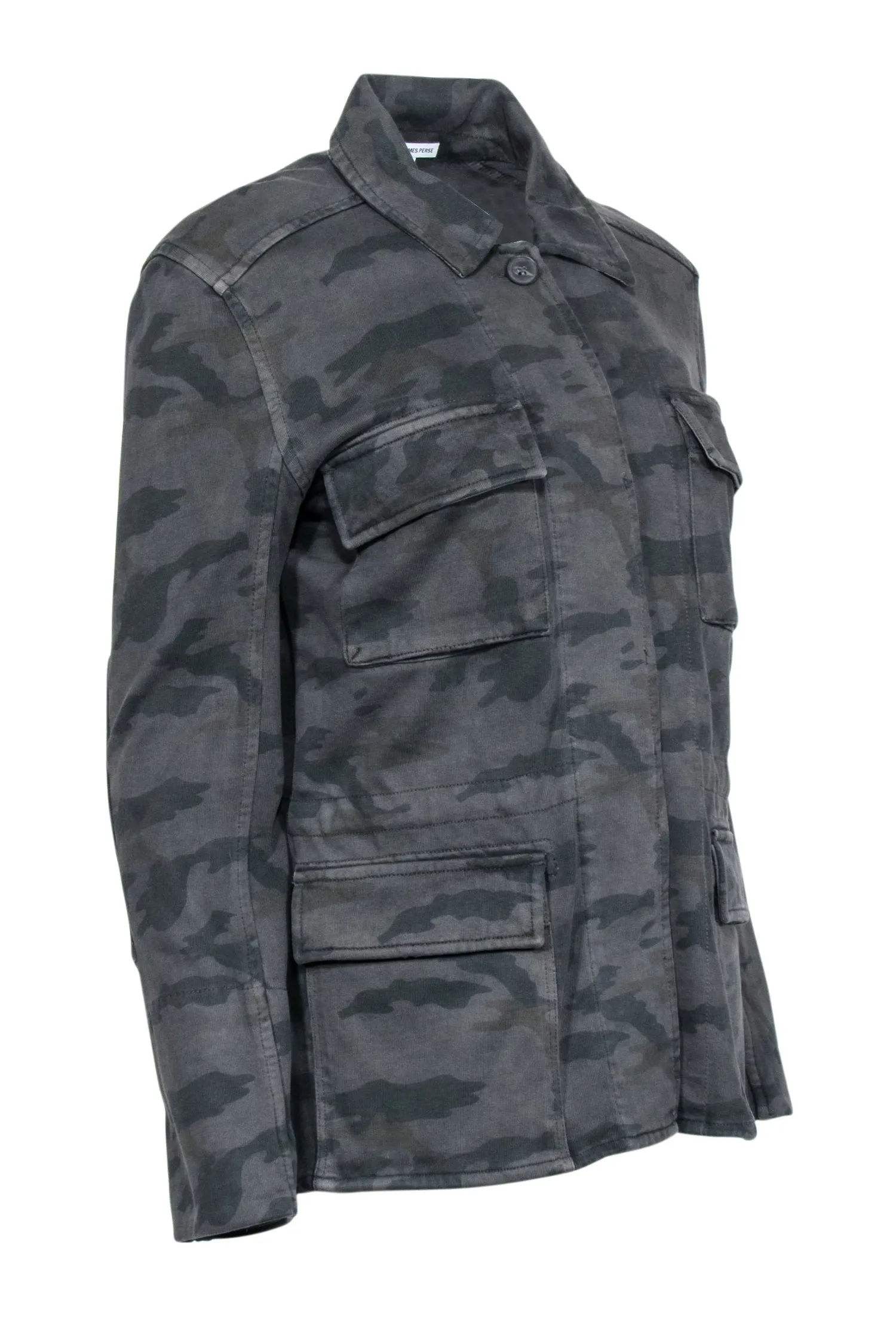 James Pearse - Green Camo Cotton Utility Jacket Sz M