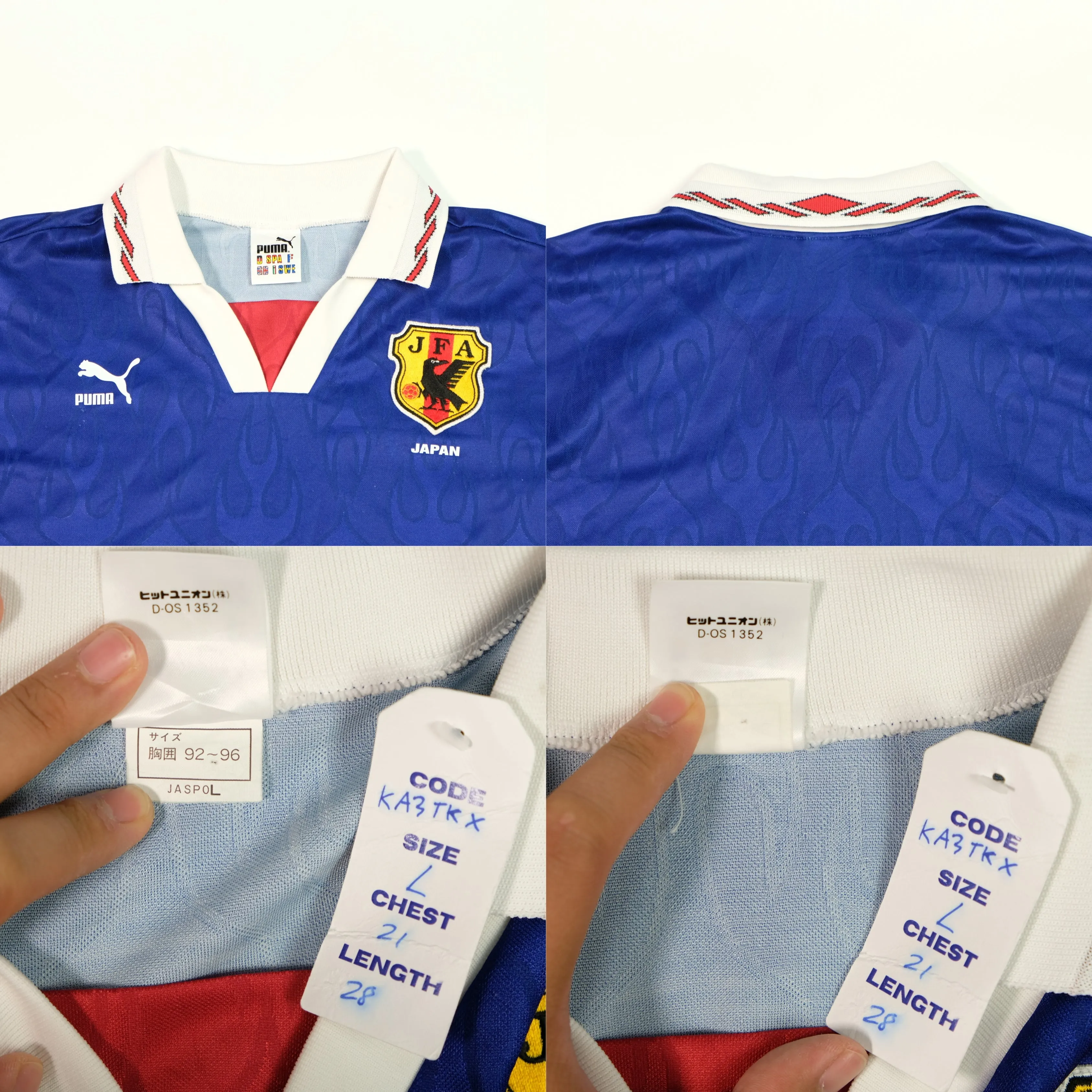 Japan Original Home Football Shirt 1997/1998 Puma Large