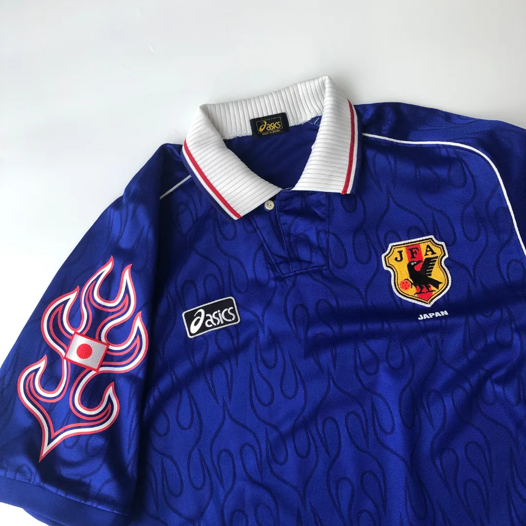 Japan Original Home Football Shirt 1998/1999 Asics Large