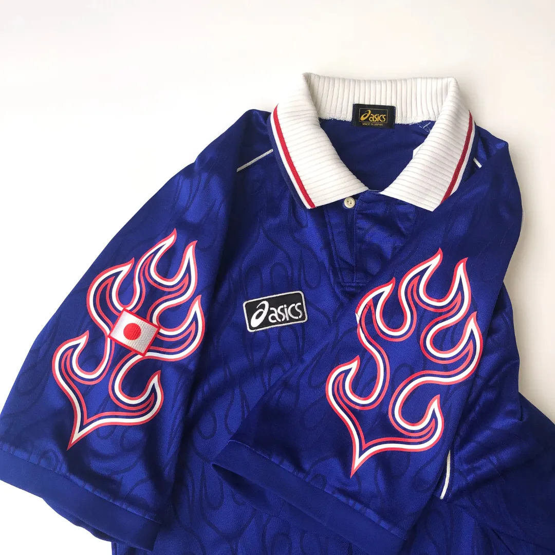 Japan Original Home Football Shirt 1998/1999 Asics Large