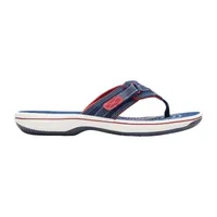 JCPenney Clarks Womens Cloudsteppers Breeze Sea Flip-Flops