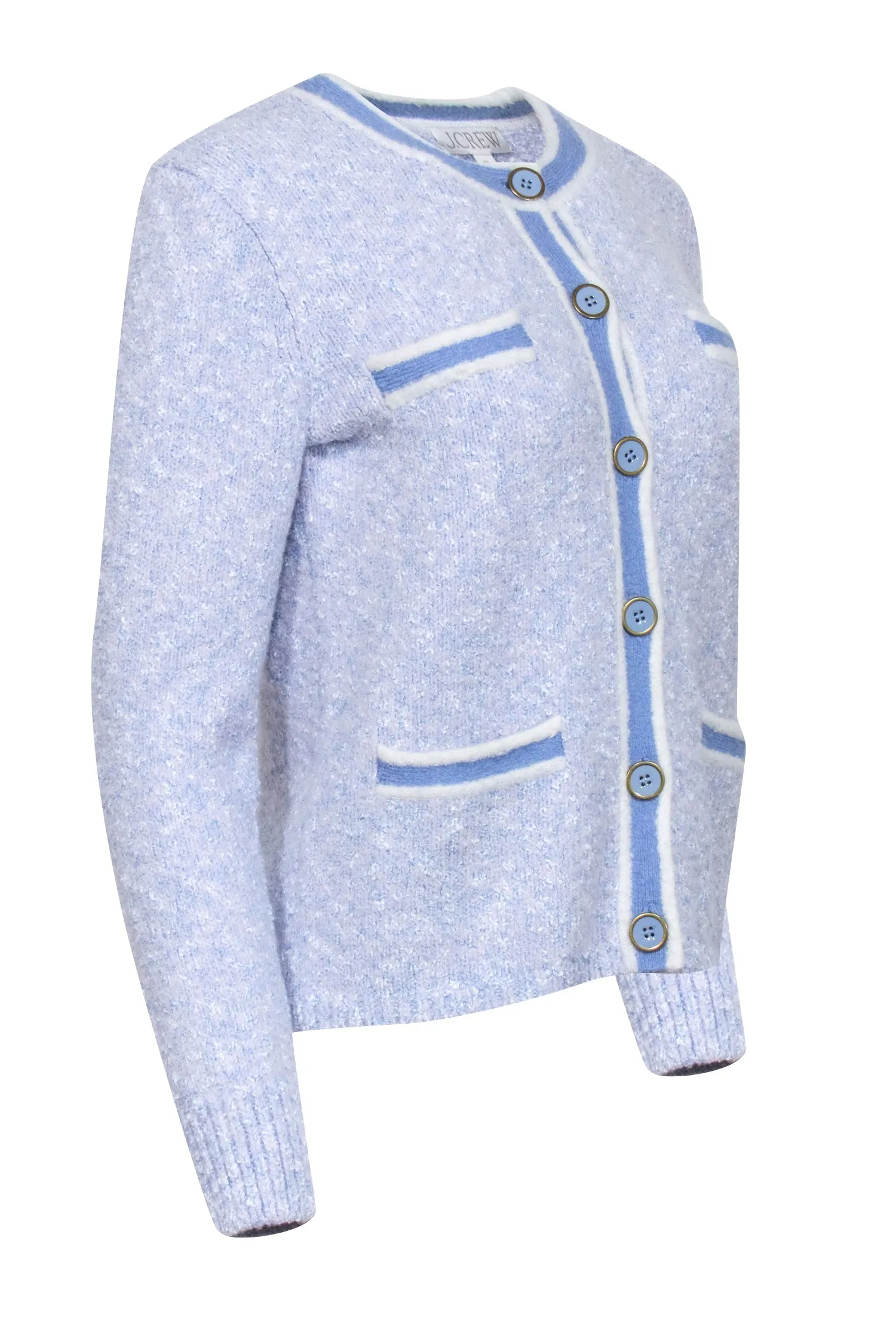 J.Crew - Light Blue & Lavender Blend Button Front Cardigan Sz XS