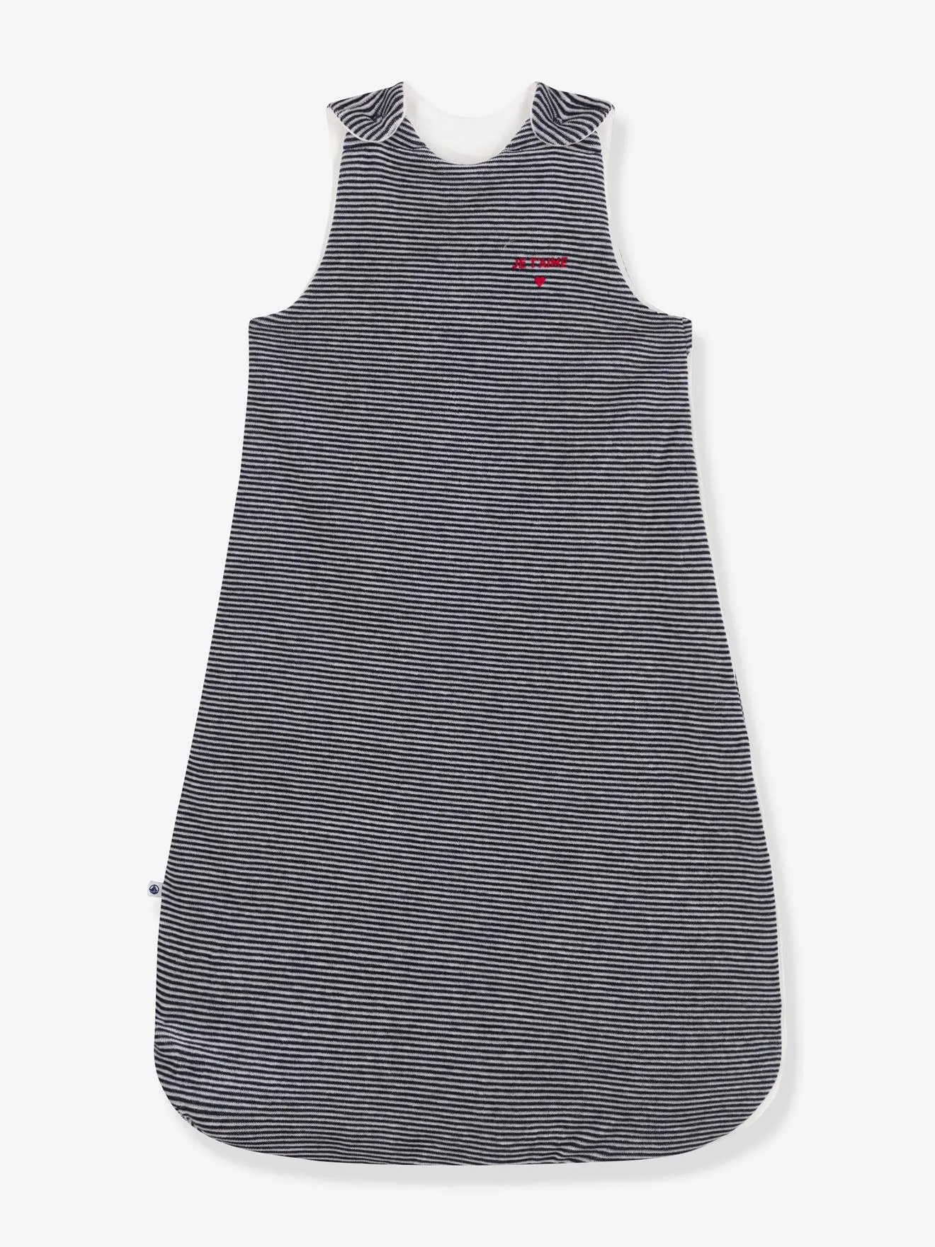 Je t'aime Baby Sleeping Bag, by PETIT BATEAU - white