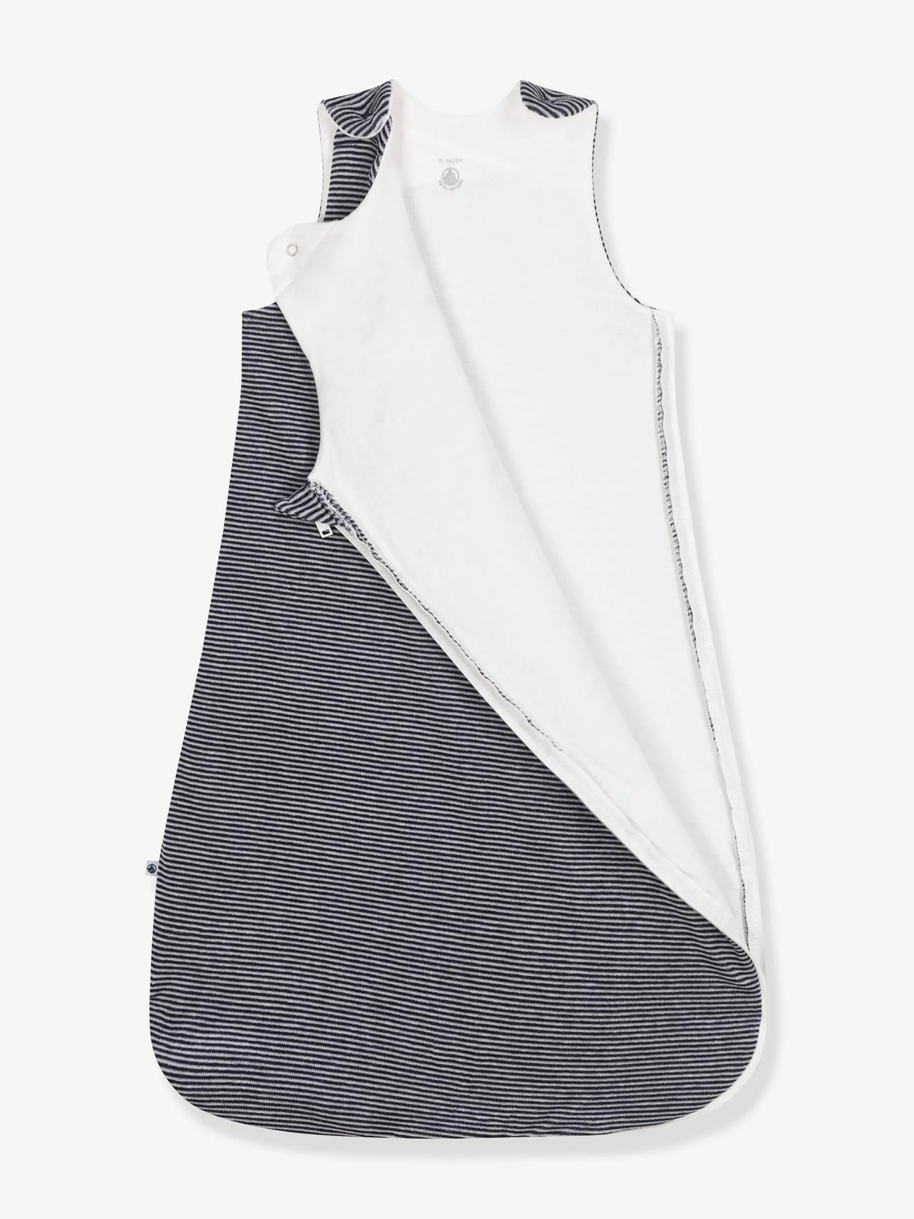 Je t'aime Baby Sleeping Bag, by PETIT BATEAU - white